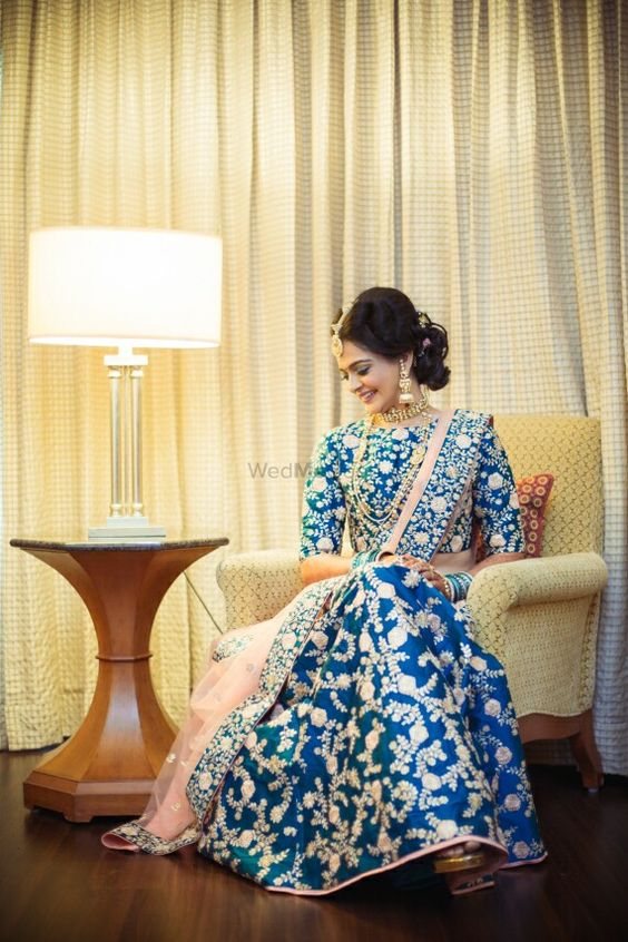 20.Blue designer lehnga 