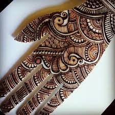 44.bridal Peacock henna design 