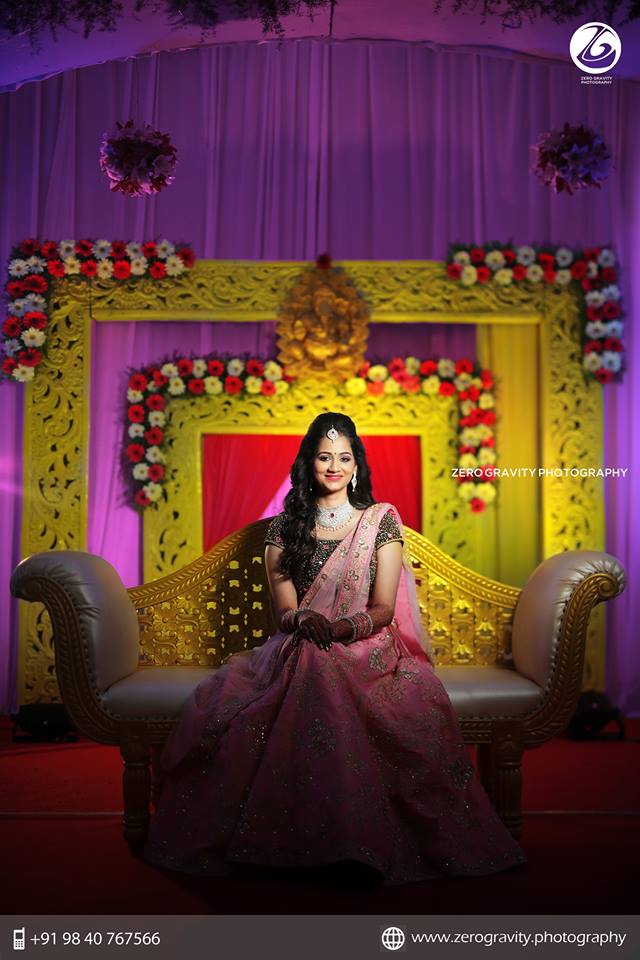 47.Pink with Copper Bridal Lehnga 