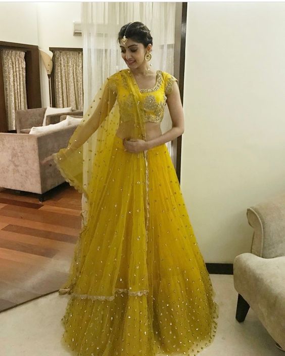 9.Yellow Bridal Lehnga 