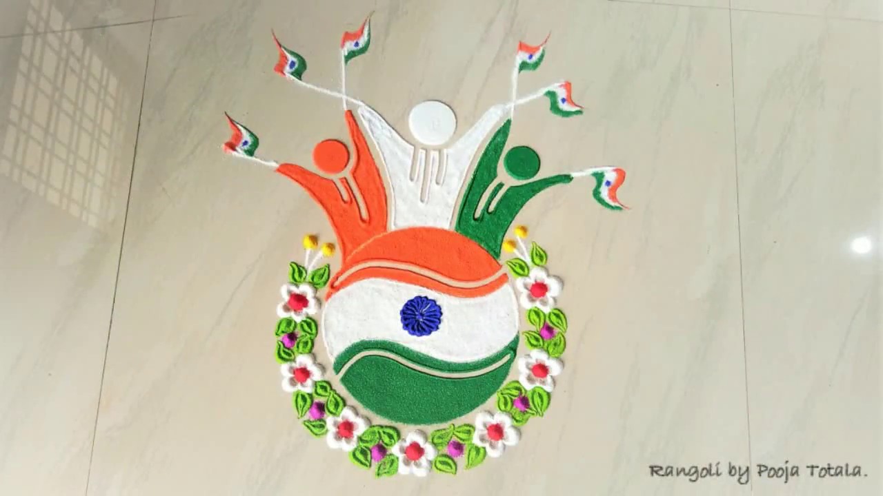 independence day rangoli