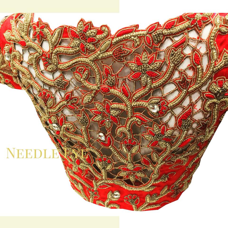 20.Gorgeous Cut Work Bridal blouse 