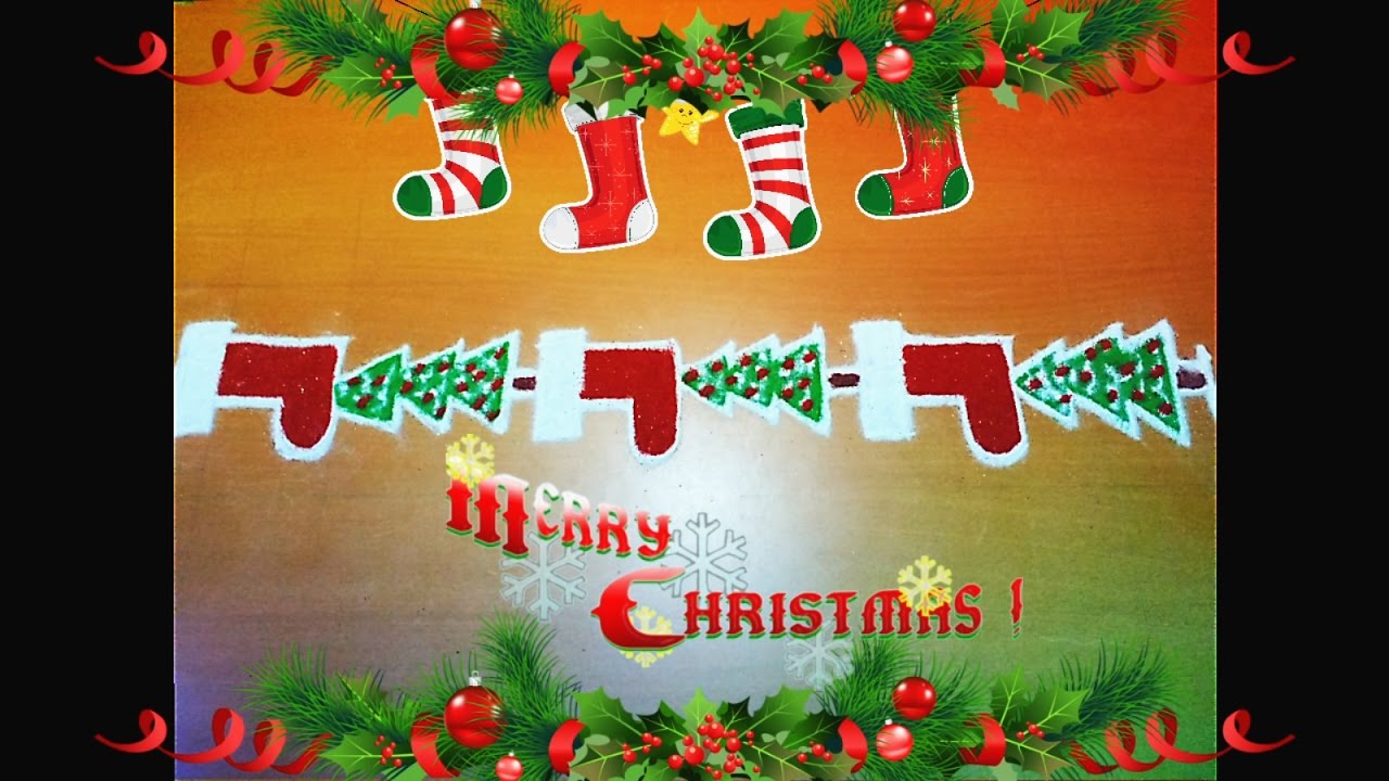 2.Simple Christmas rangoli