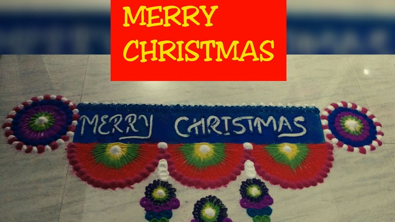 3.Merry Christmas Border Rangoli