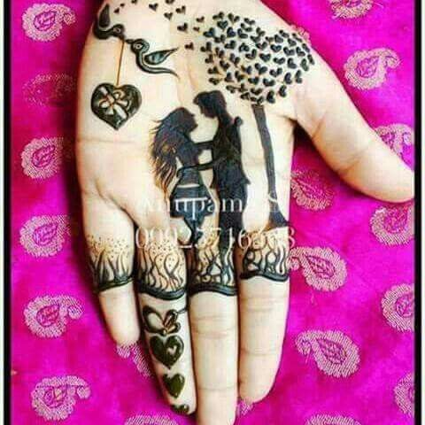 18.Lovely Mehndi design 