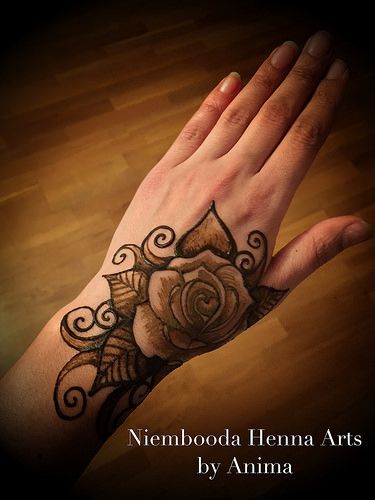 18.Rose Mehndi design #18