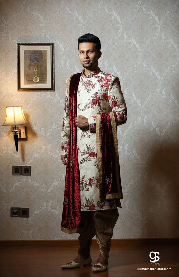 Floral Groom Sherwani 