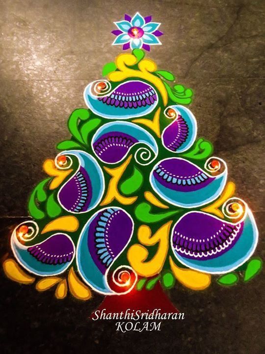 Marvellous Christmas Rangoli