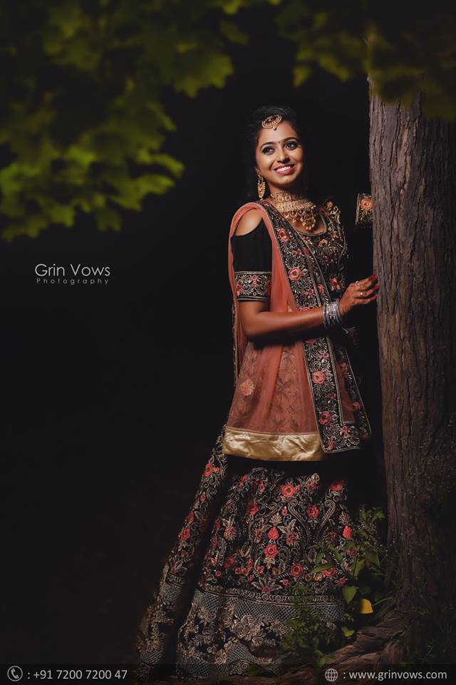 Exotic bridal cold shoulder lehnga 