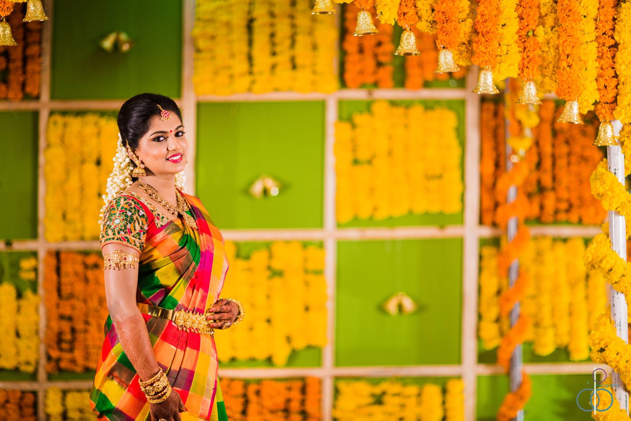 Traditional Multi Color Kancipuram Silk Saree