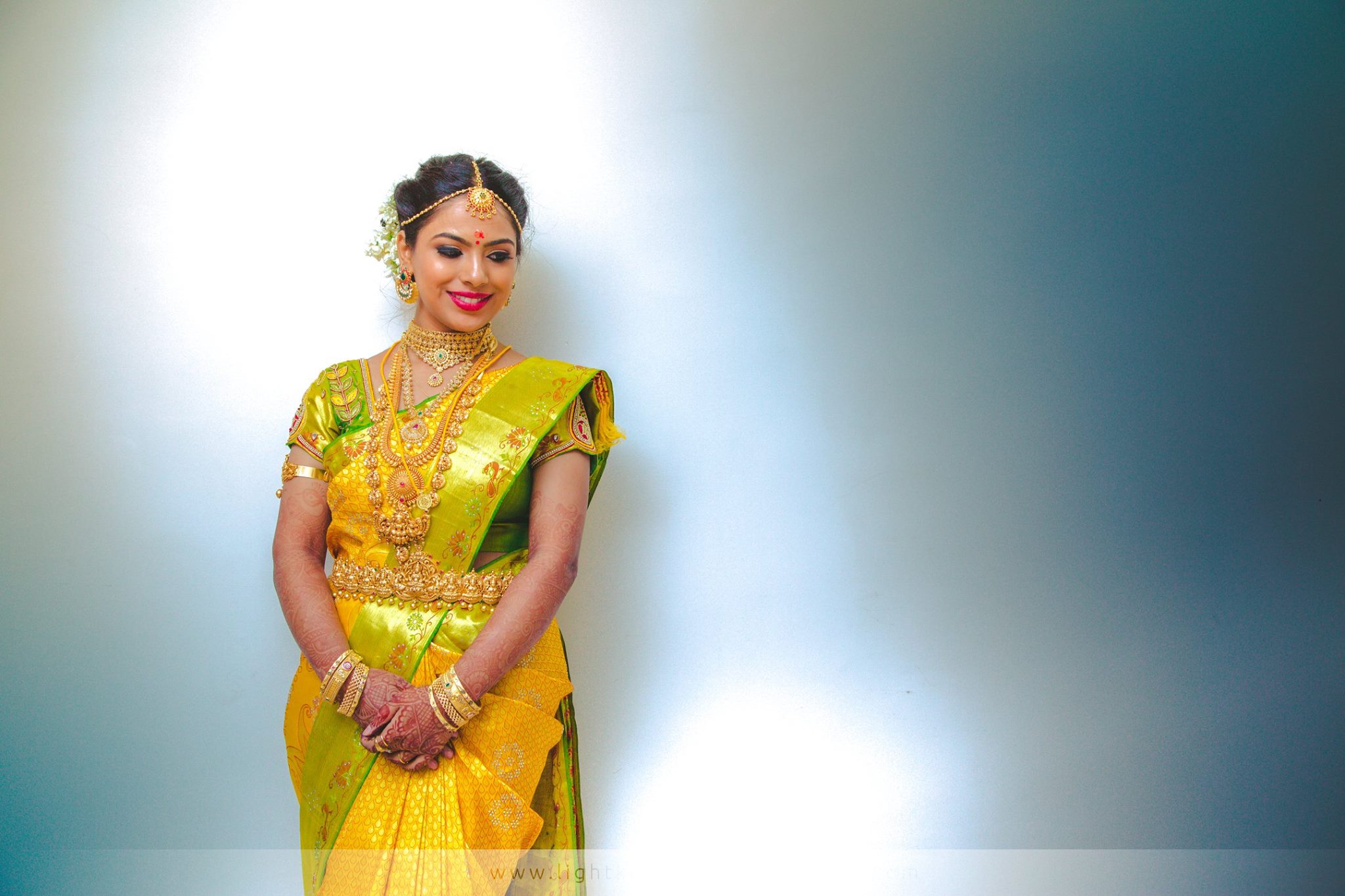 Embellished Bridal silk saree
