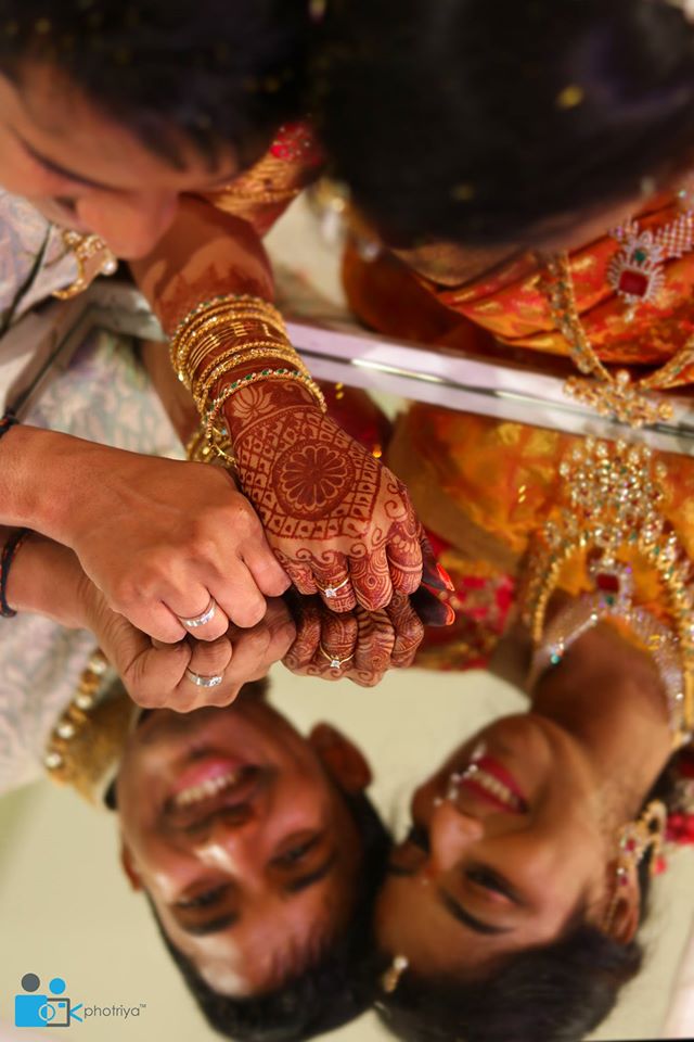 Wedding Rings with the couples