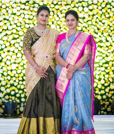 Lovely bride with her mom 