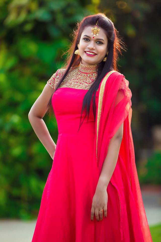 Pretty Red bridal gown 