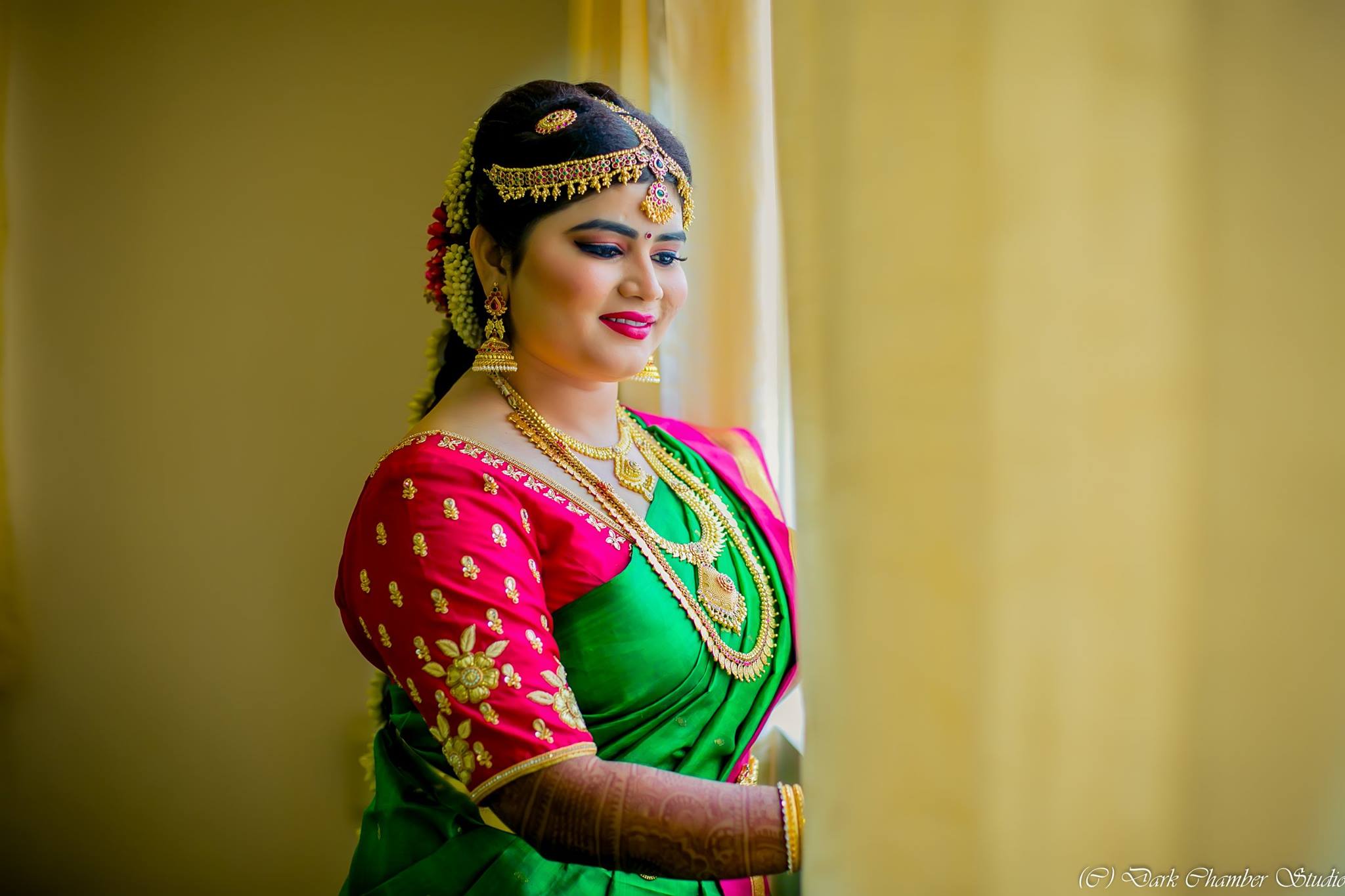 Simple Flower Bridal Blouse