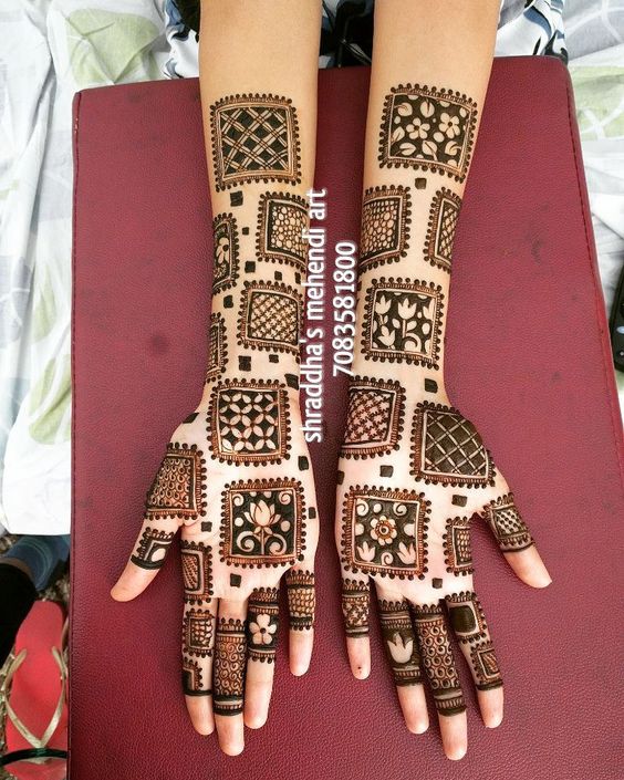 Trendy Box Mehndi Design 