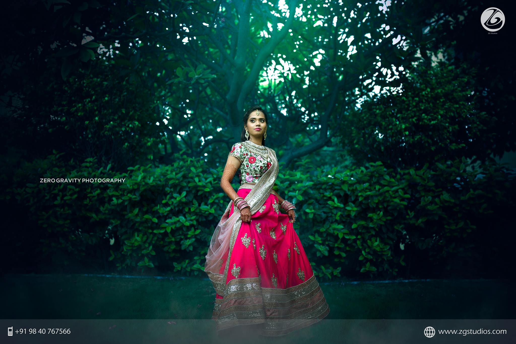 Pink Roses Bridal Lehnga