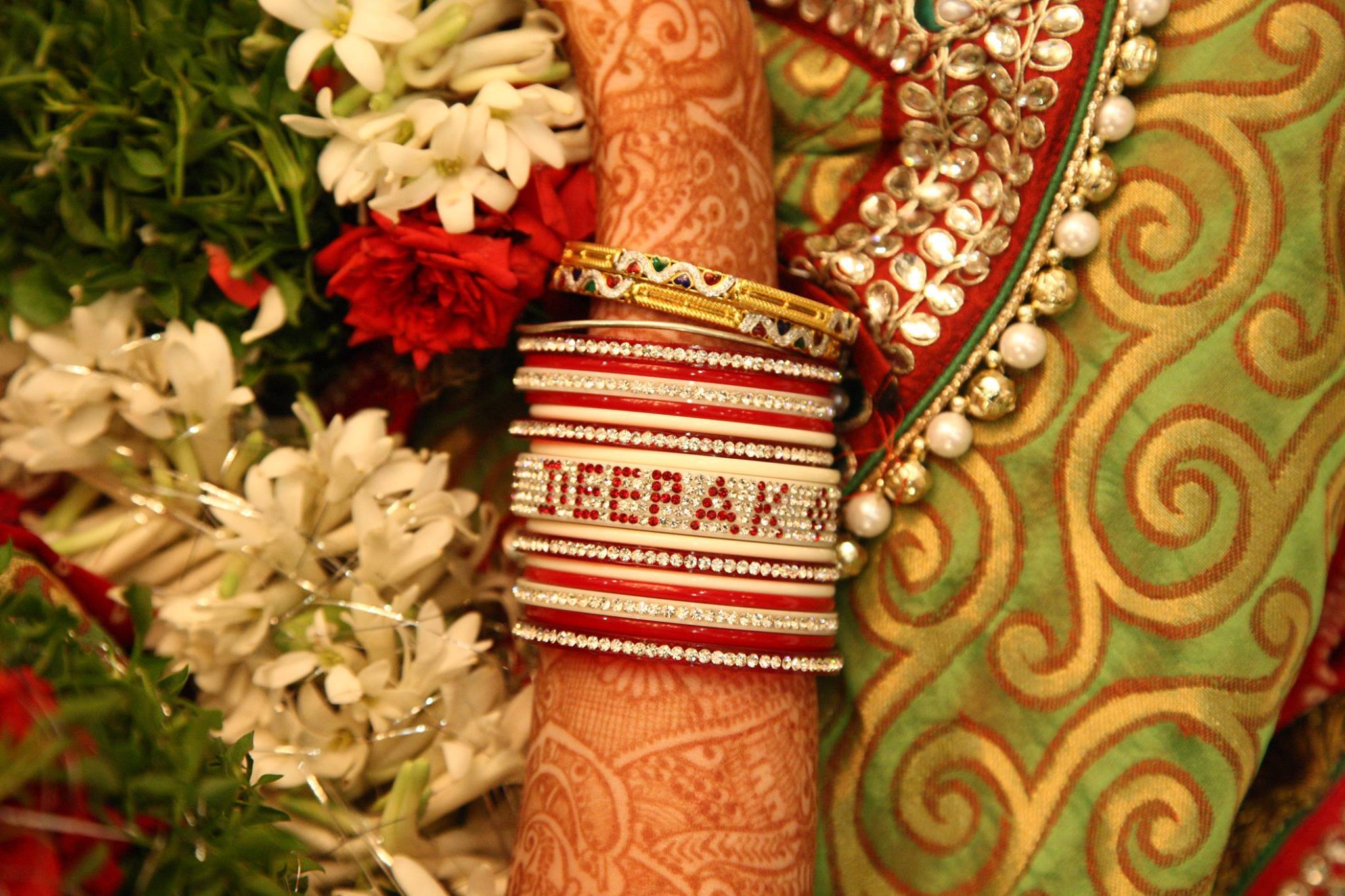 Deepak Named Stone bangle