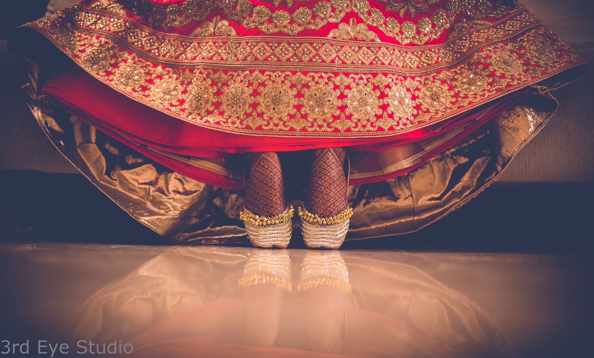 pink with gold bead bridal shoe