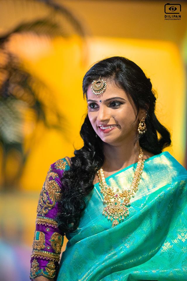 Cute Bride in Blue