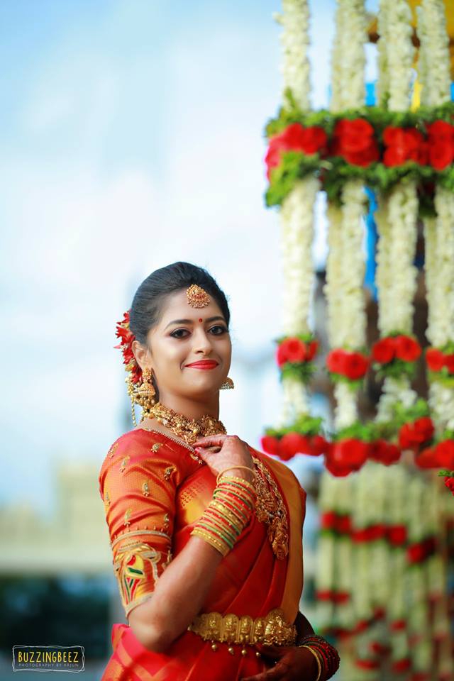 Subtle Orange Silksaree