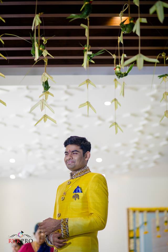 Yellow Groom Sherwani 