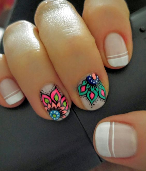 Rangoli Nail Art