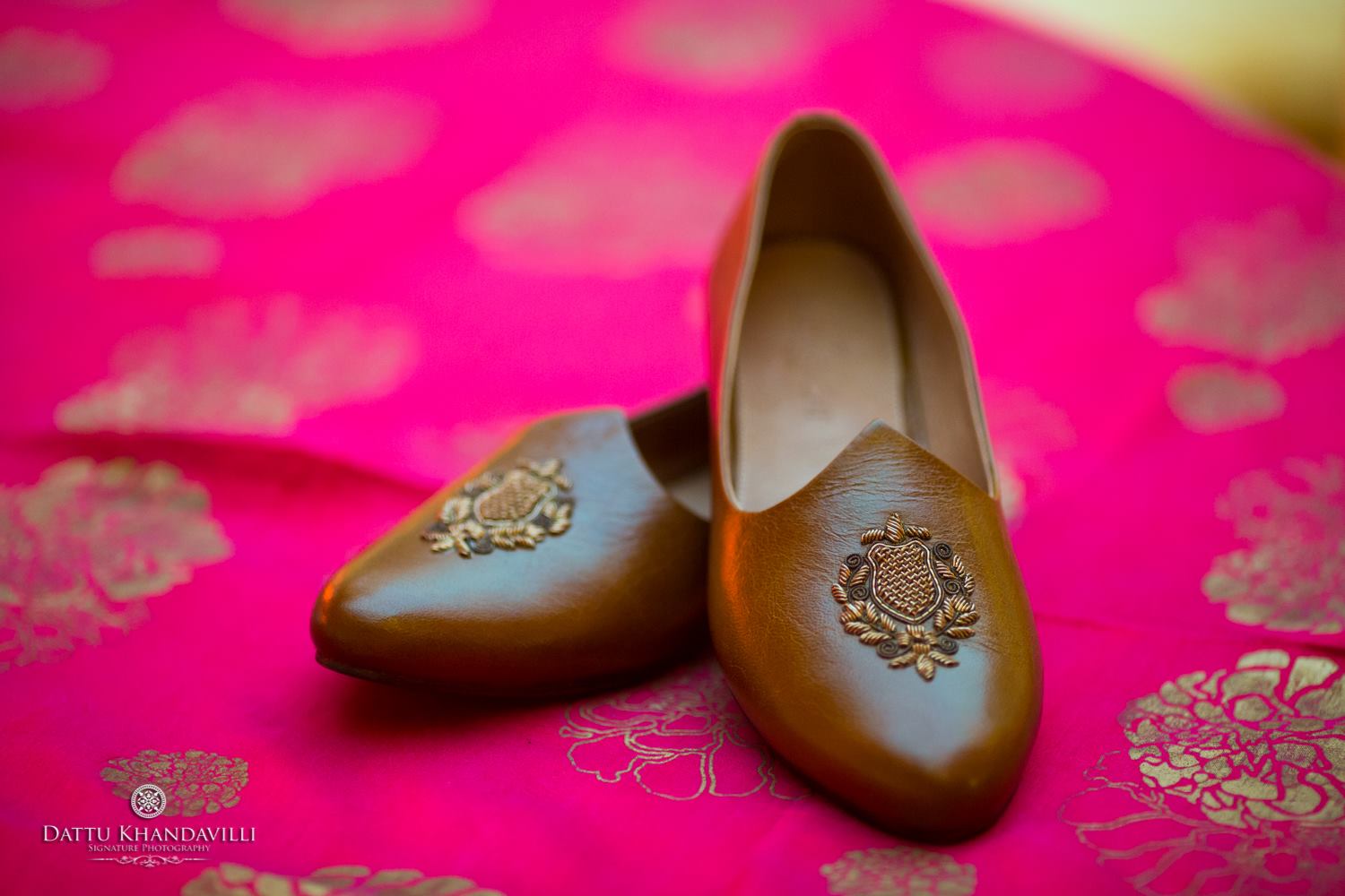 Brown Groom Wedding Cut Shoe