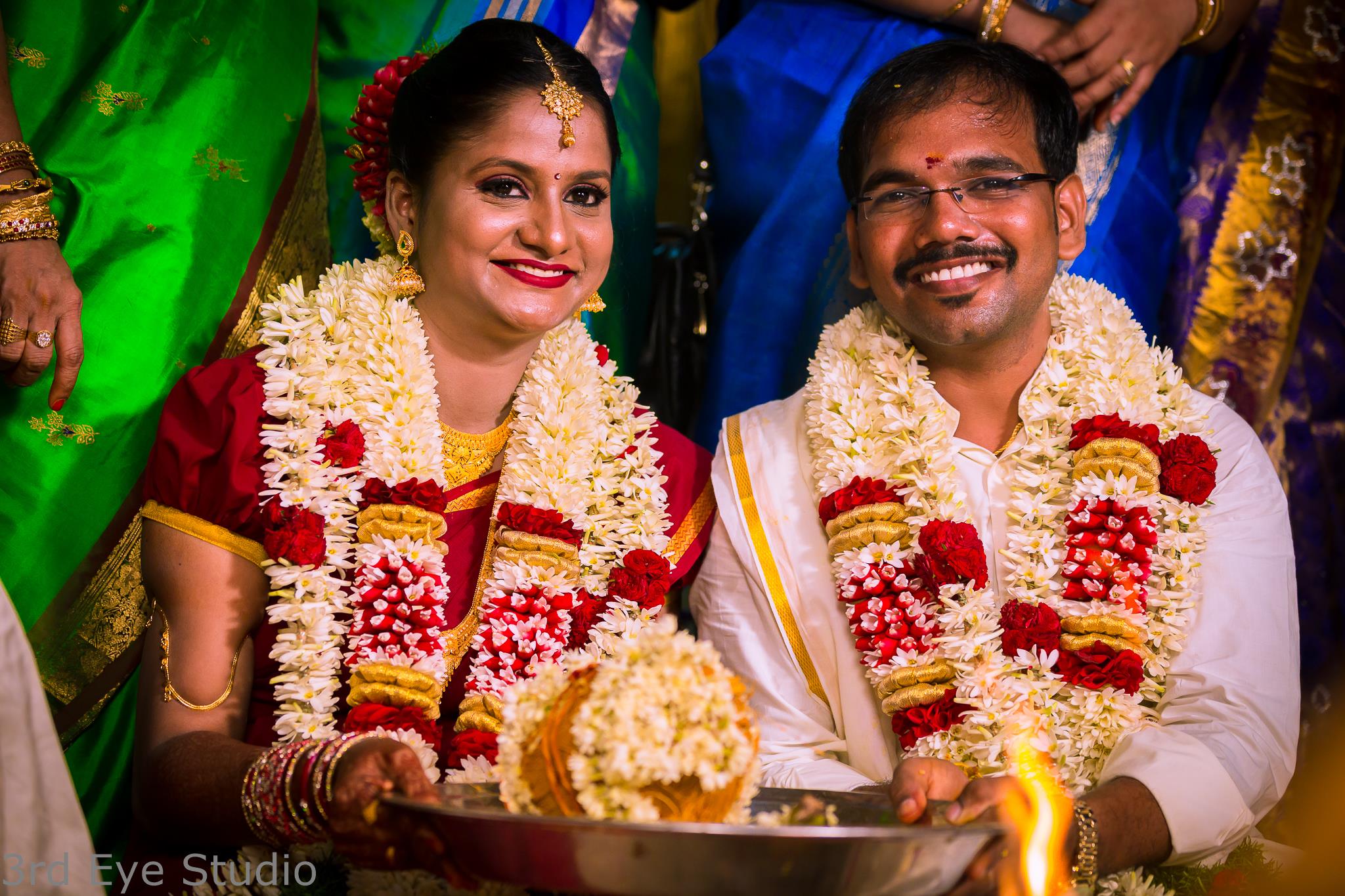 Jasmine with Gold and Rose Petal Wedding Garland