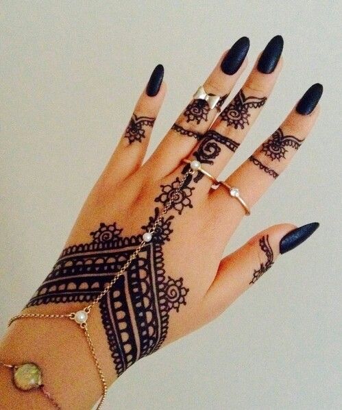 Black Mehndi Design