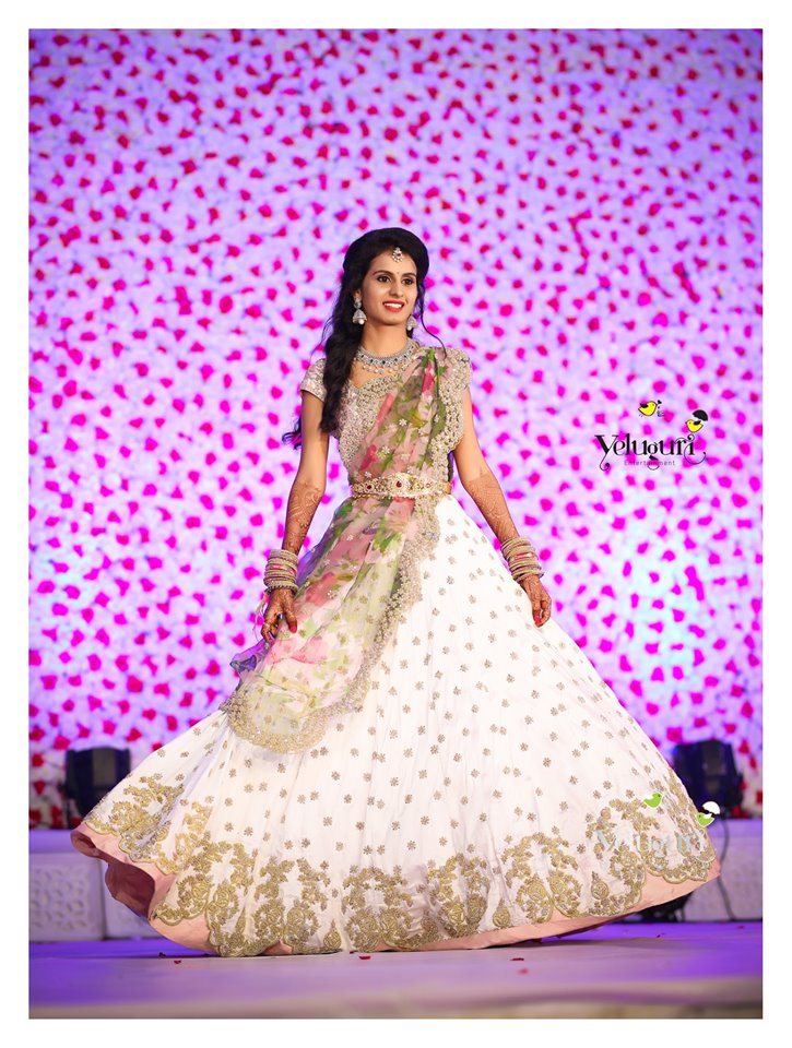 White designer lehnga 