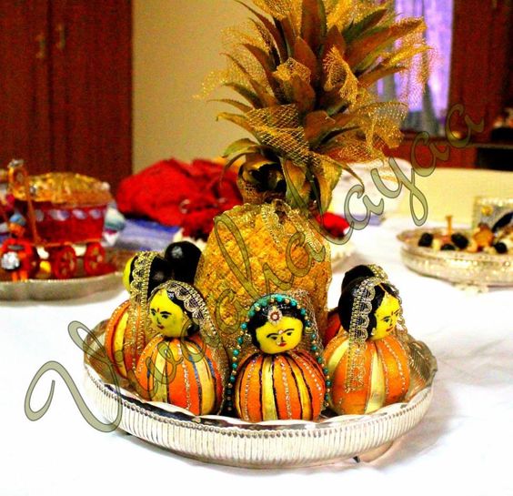 Dancing Ladies Decorated in Orange