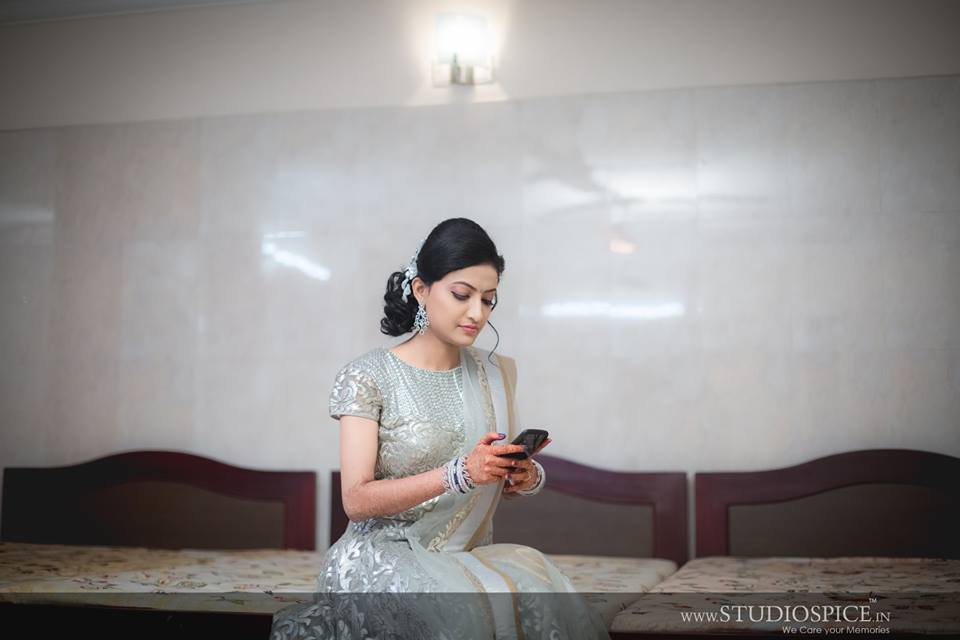 Gorgeous Silver Bridal Gown 