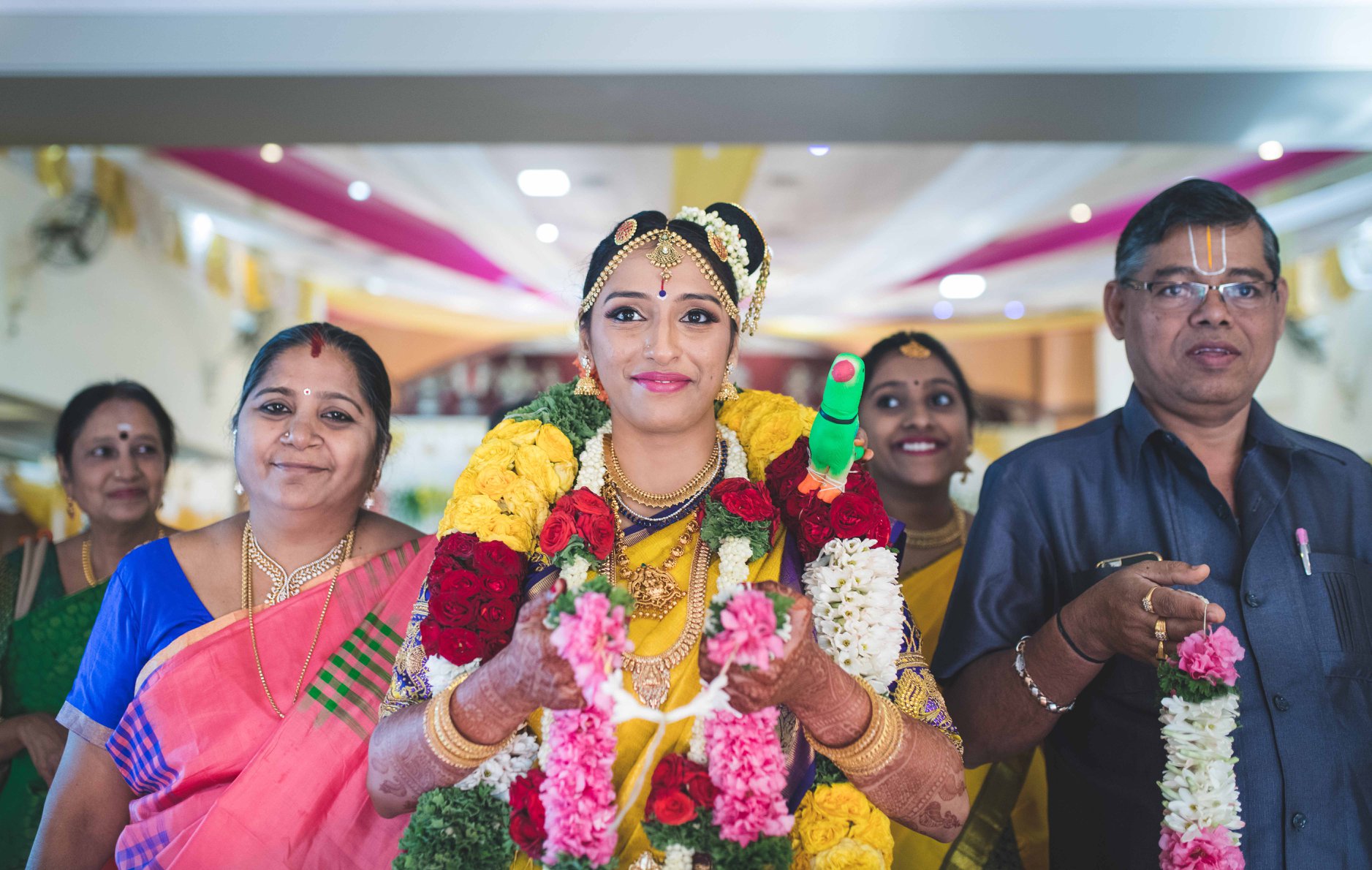 Andal Makeup of a bride 