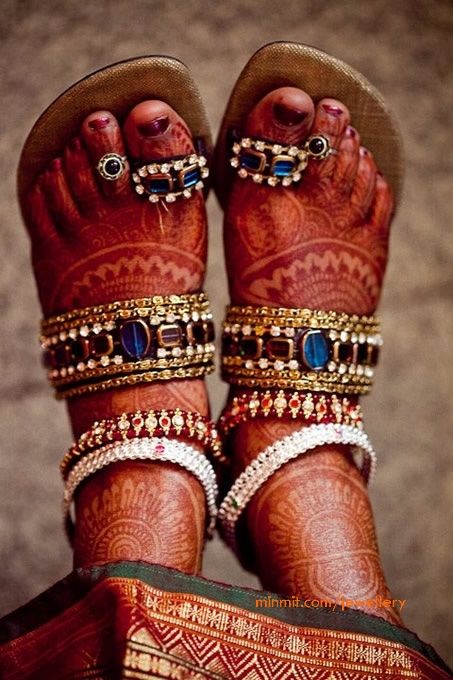 Golden Multi Color Flats