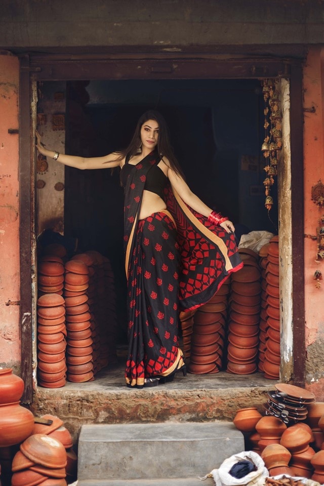 Beautiful Black Silk Saree