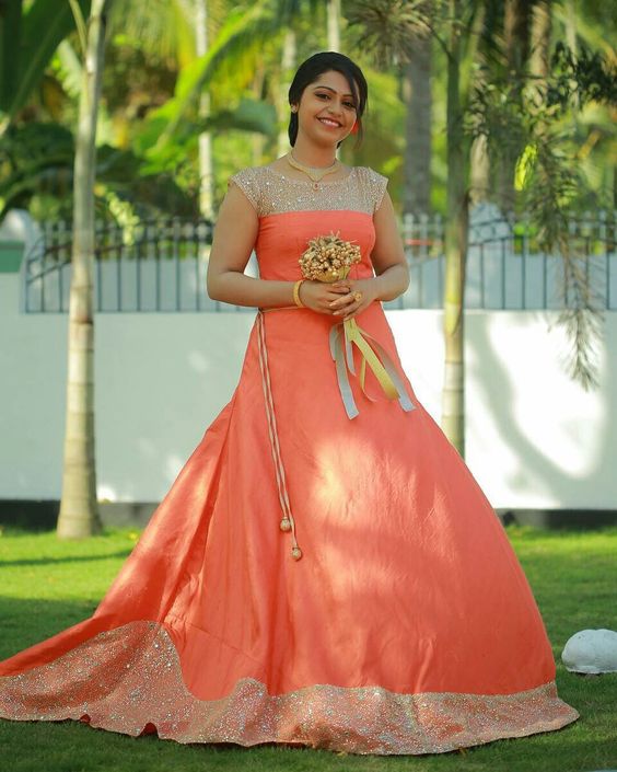 Orange designer bridal lehnga