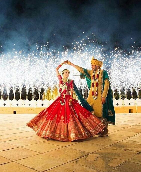 Red gorgeous Bridal Lehenga 