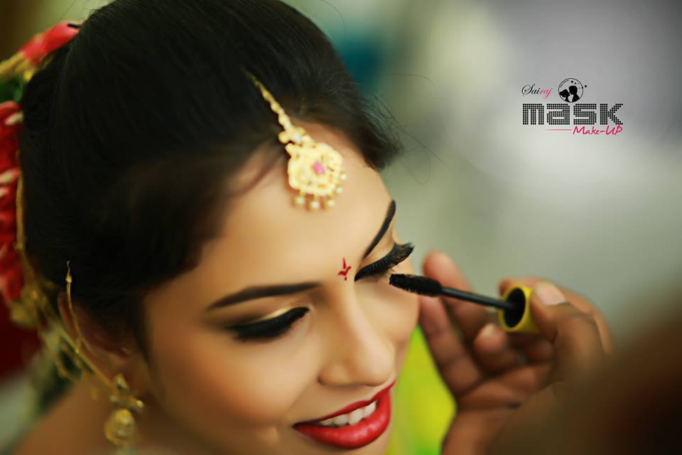 Sai Raj mask Makeup