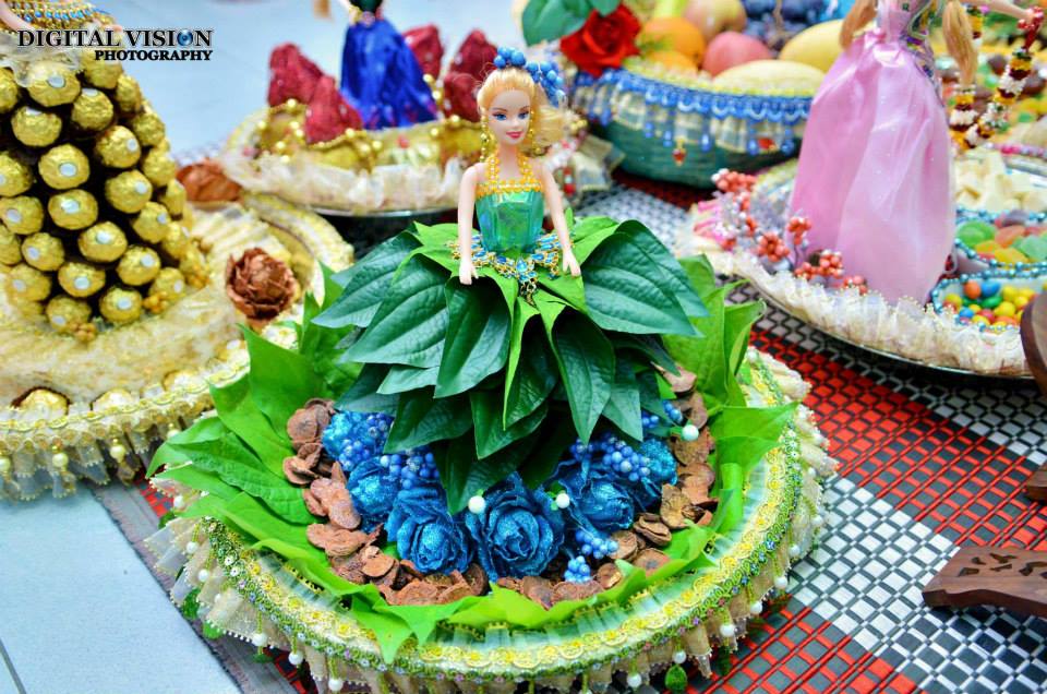 Betel Leaf Barbie Plate Decoration