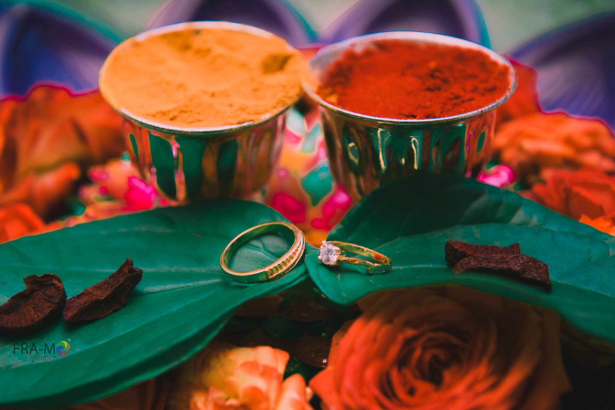 Simple design ring for groom and single stone ring for bride