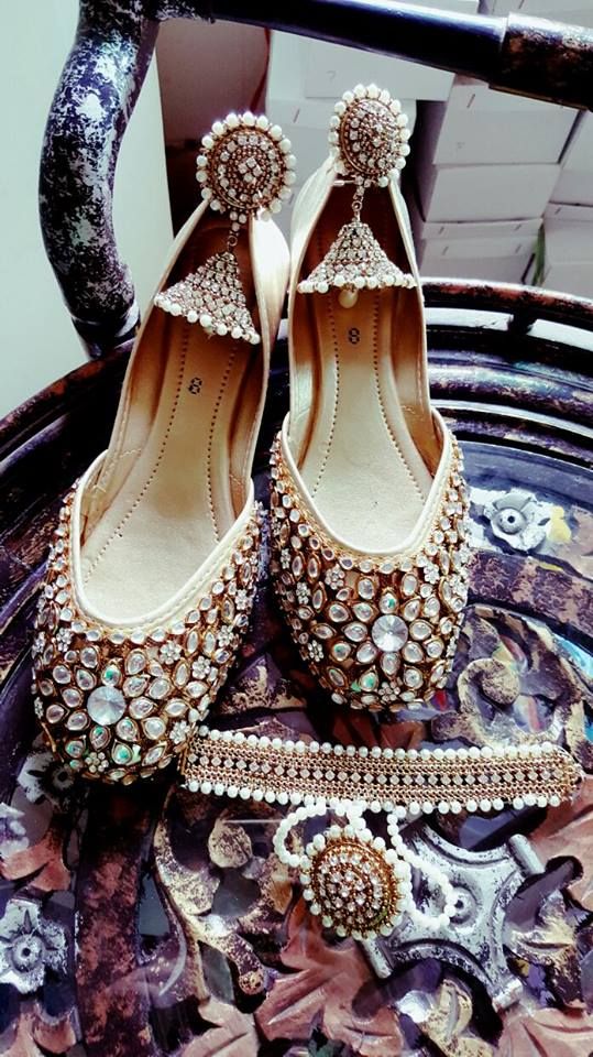 Kundan Stone Work Bridal Heel