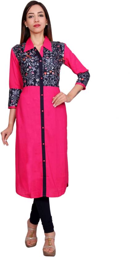 Mokshi Casual Solid Women's Kurti 