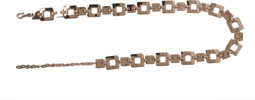 Vero Moda Women Gold Artificial Leather Belt