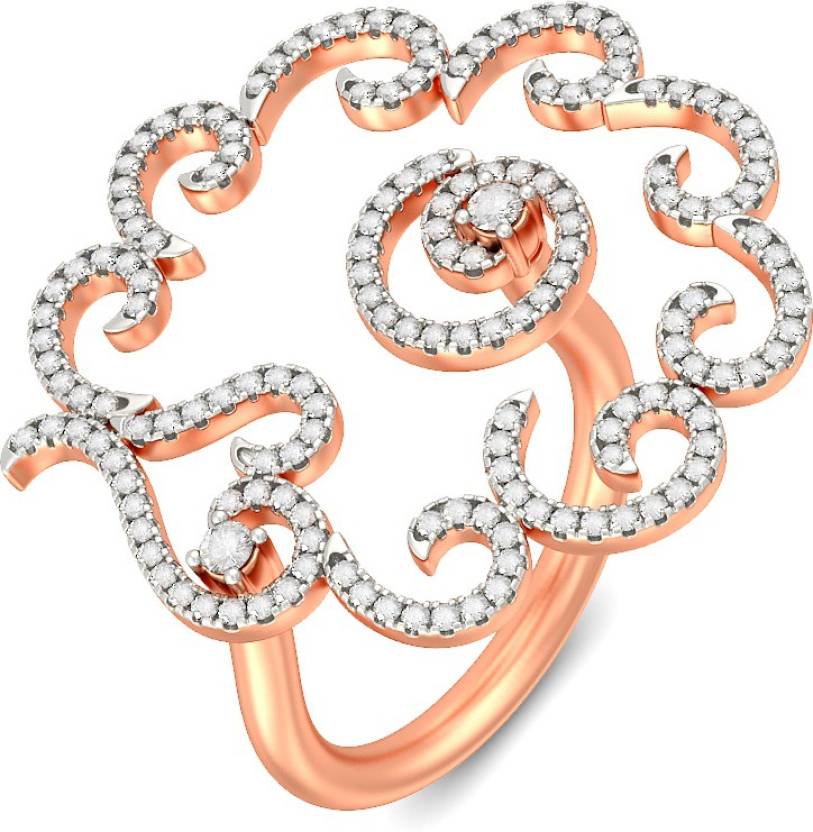 BlueStone Odelia 18kt Diamond Rose Gold ring