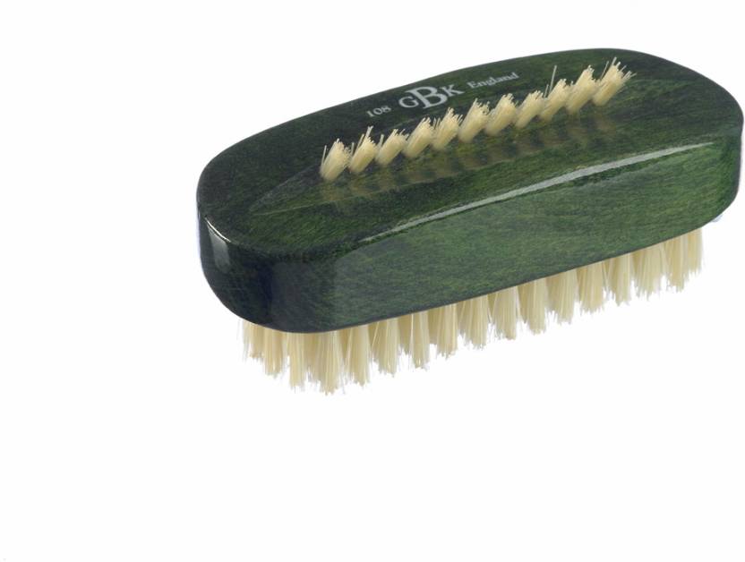 Kent ART8 Pure Beechwood & Pure Bristle Green Nail Brush 98mm