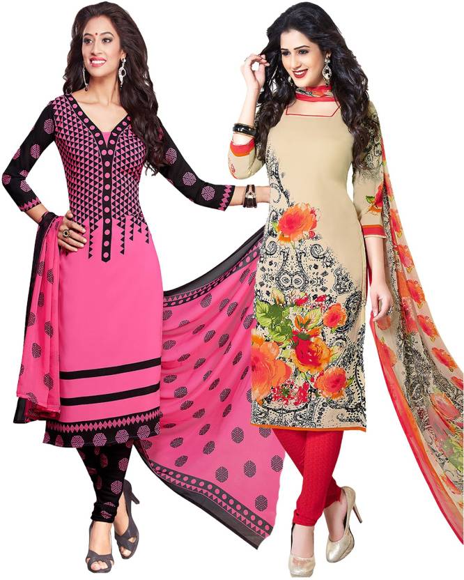 Ishin Synthetic Printed Salwar Suit Dupatta Material