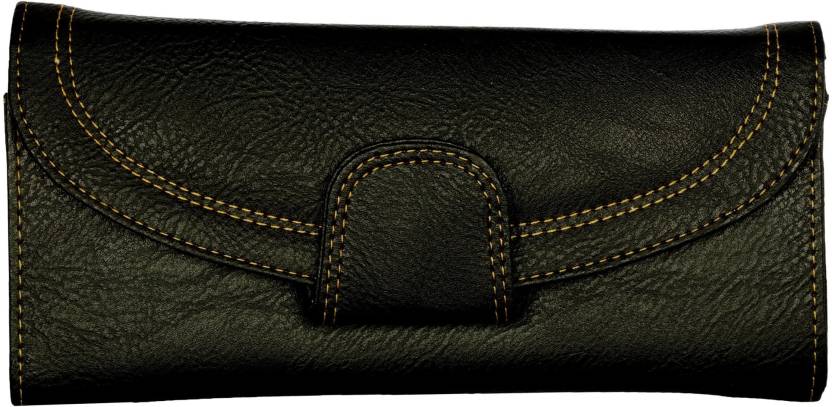 Cuddle Women Black Fabric Wallet