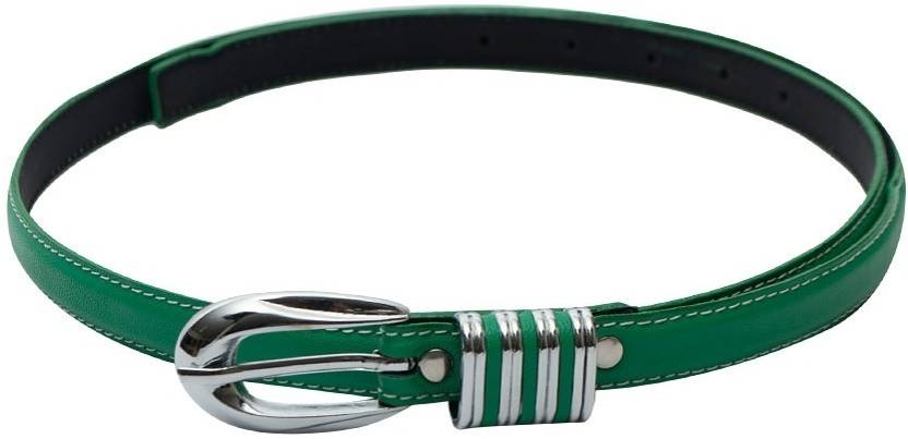 Semi-formal Green Artificial Leather Belt