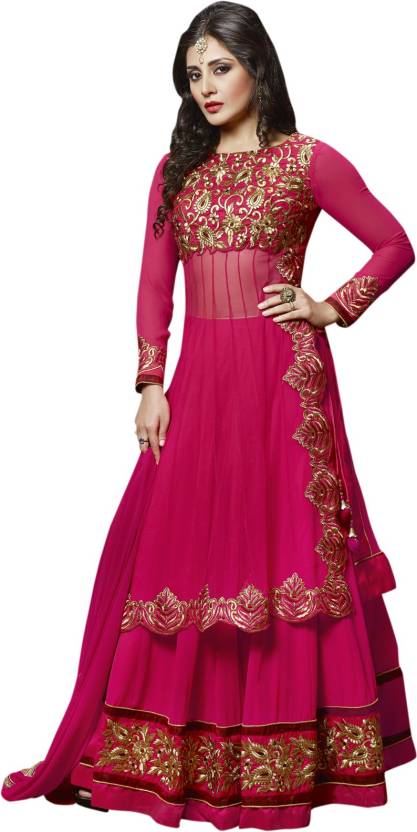 Fabliva Georgette Embroidered Salwar Suit